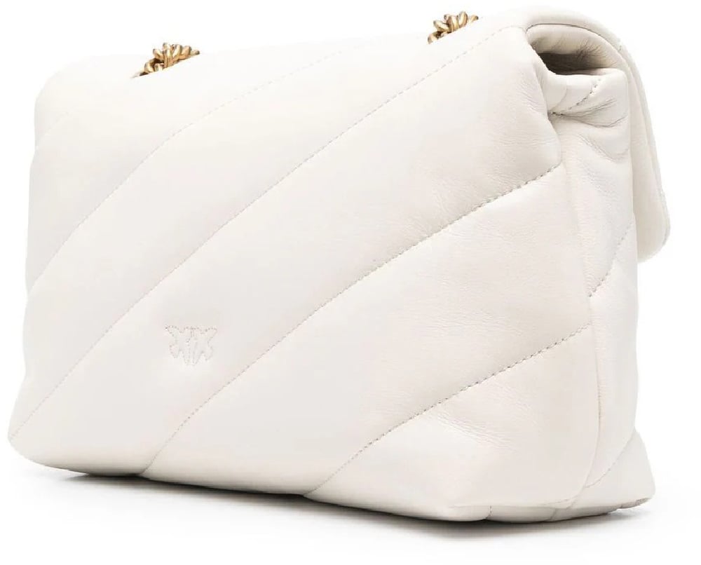 Pinko Bags Bianco Setaantique Gold Goud
