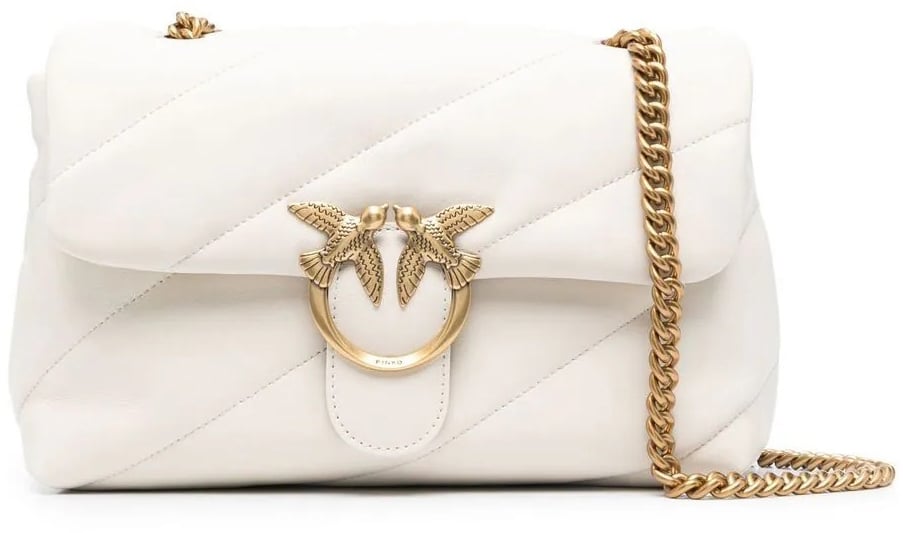 Pinko Bags Bianco Setaantique Gold Goud