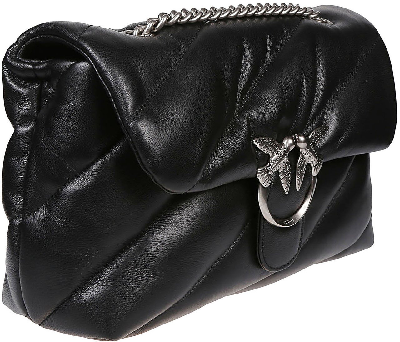 Pinko Love Classic Puff Maxi Quilt Bag Black Zwart