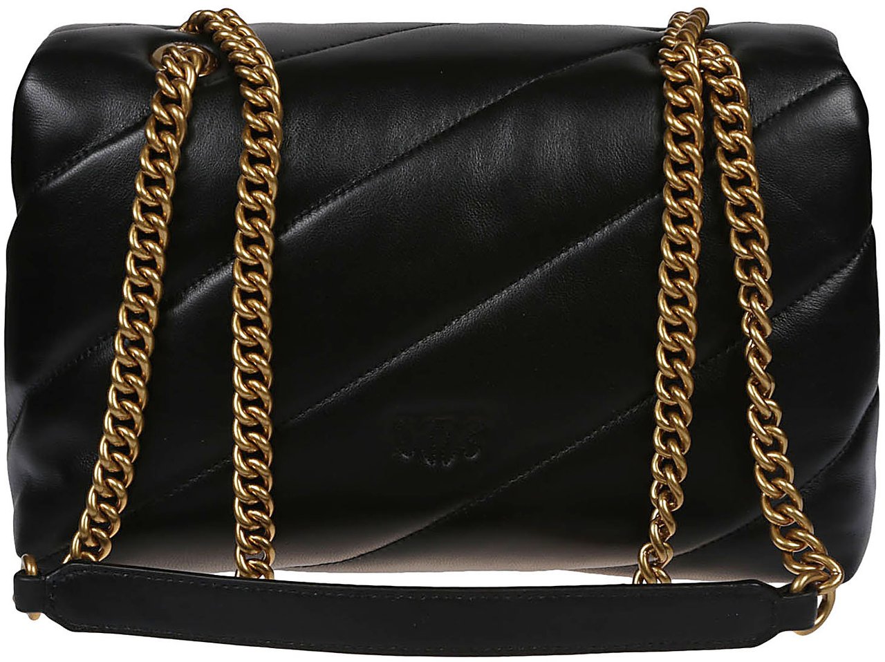 Pinko Love Classic Puff Maxi Quilt Bag Black Zwart