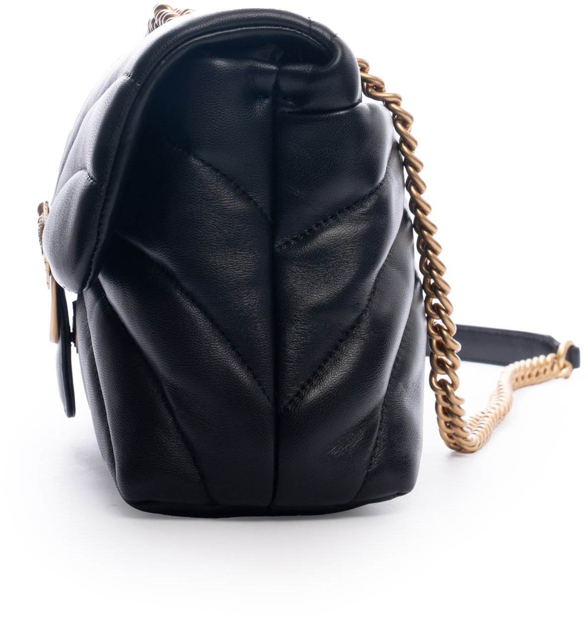 Pinko Love Puff Classic Cl Nero-Antique Gold Zwart