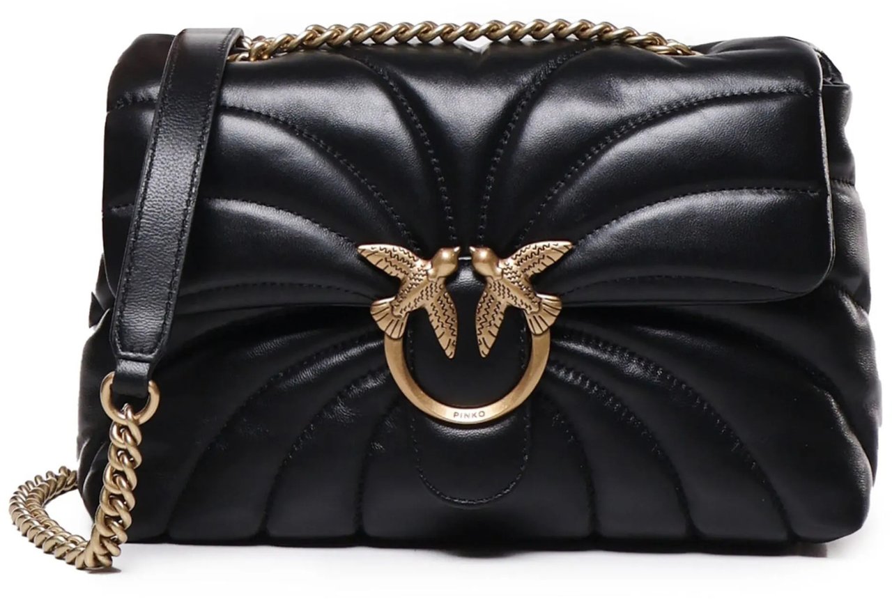 Pinko Bags Neroantique Gold Goud