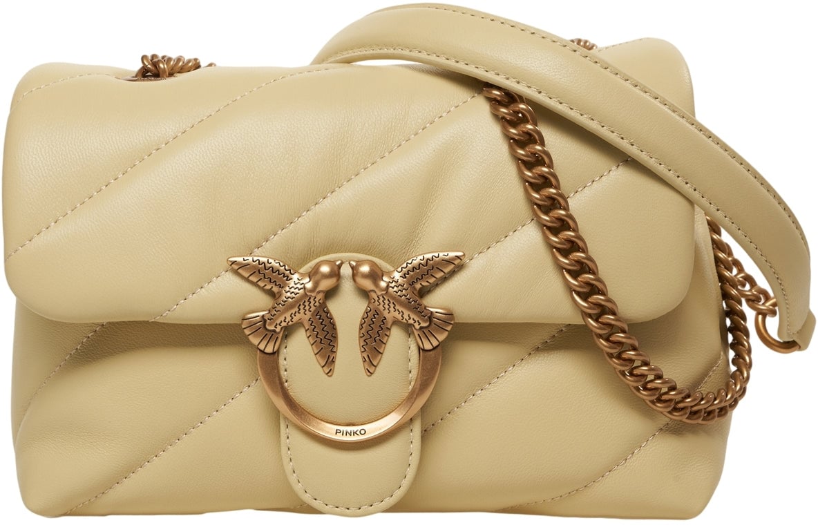 Pinko Shoulder bag 'Love Puff Mini' Geel