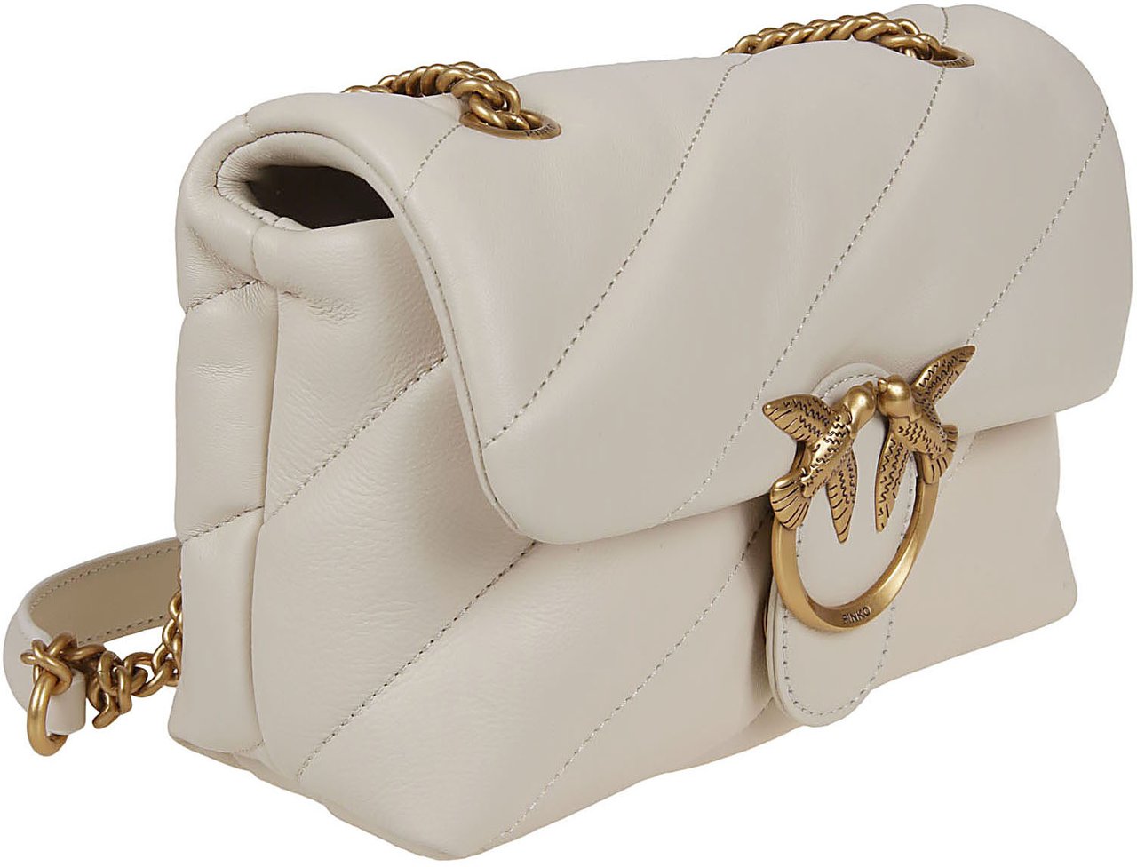 Pinko PINKO LOVE PUFF MINI CL SHEEP NAPPA Wit