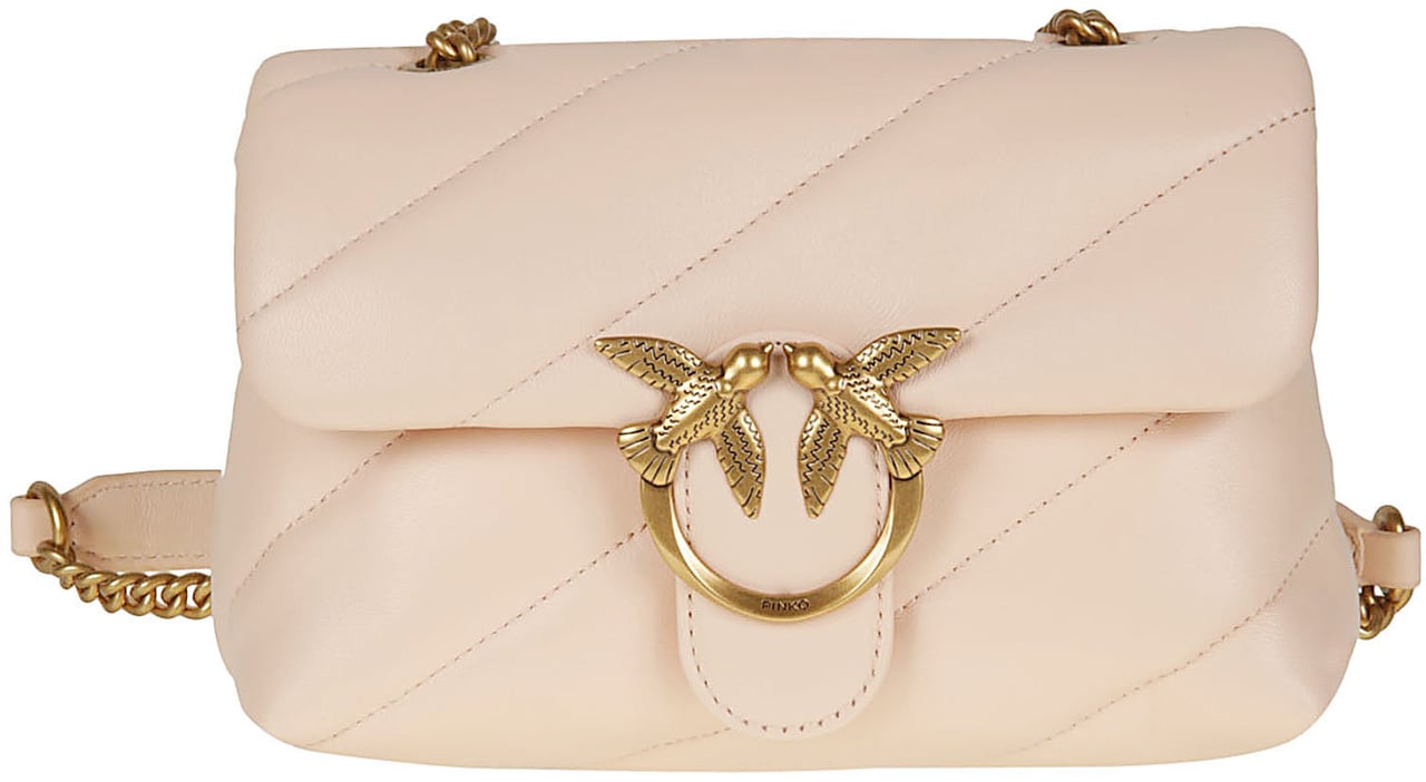 Pinko Love Mini Puff Maxi Quilt Bag Pink Roze
