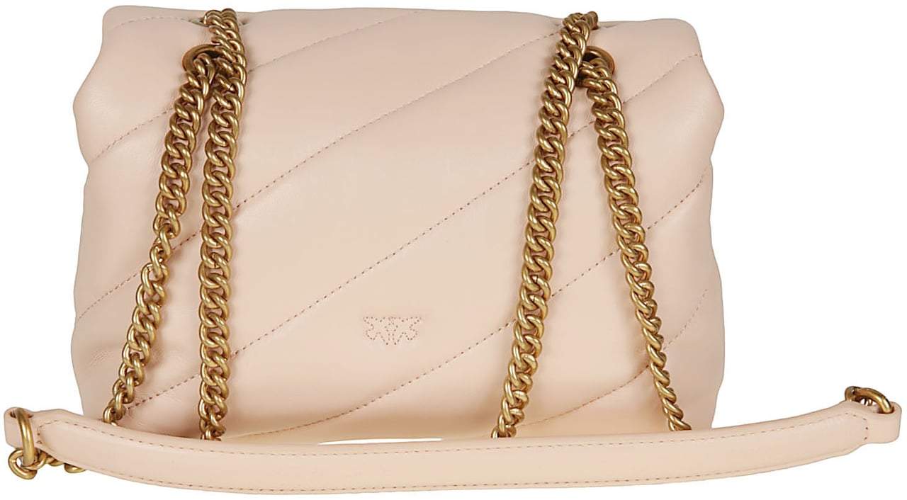 Pinko Love Mini Puff Maxi Quilt Bag Pink Roze