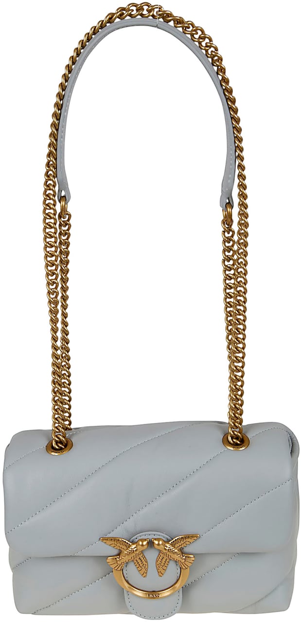 PINKO LOVE PUFF MINI CL SHEEP NAPPA Donkergrijs