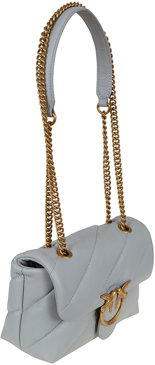PINKO LOVE PUFF MINI CL SHEEP NAPPA Donkergrijs