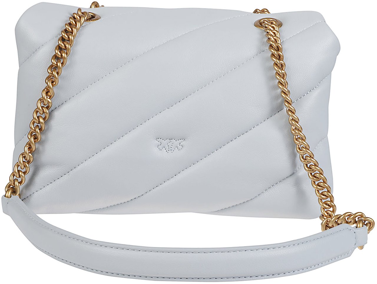 Pinko Love Mini Puff Maxi Quilt Bag Blue Blauw