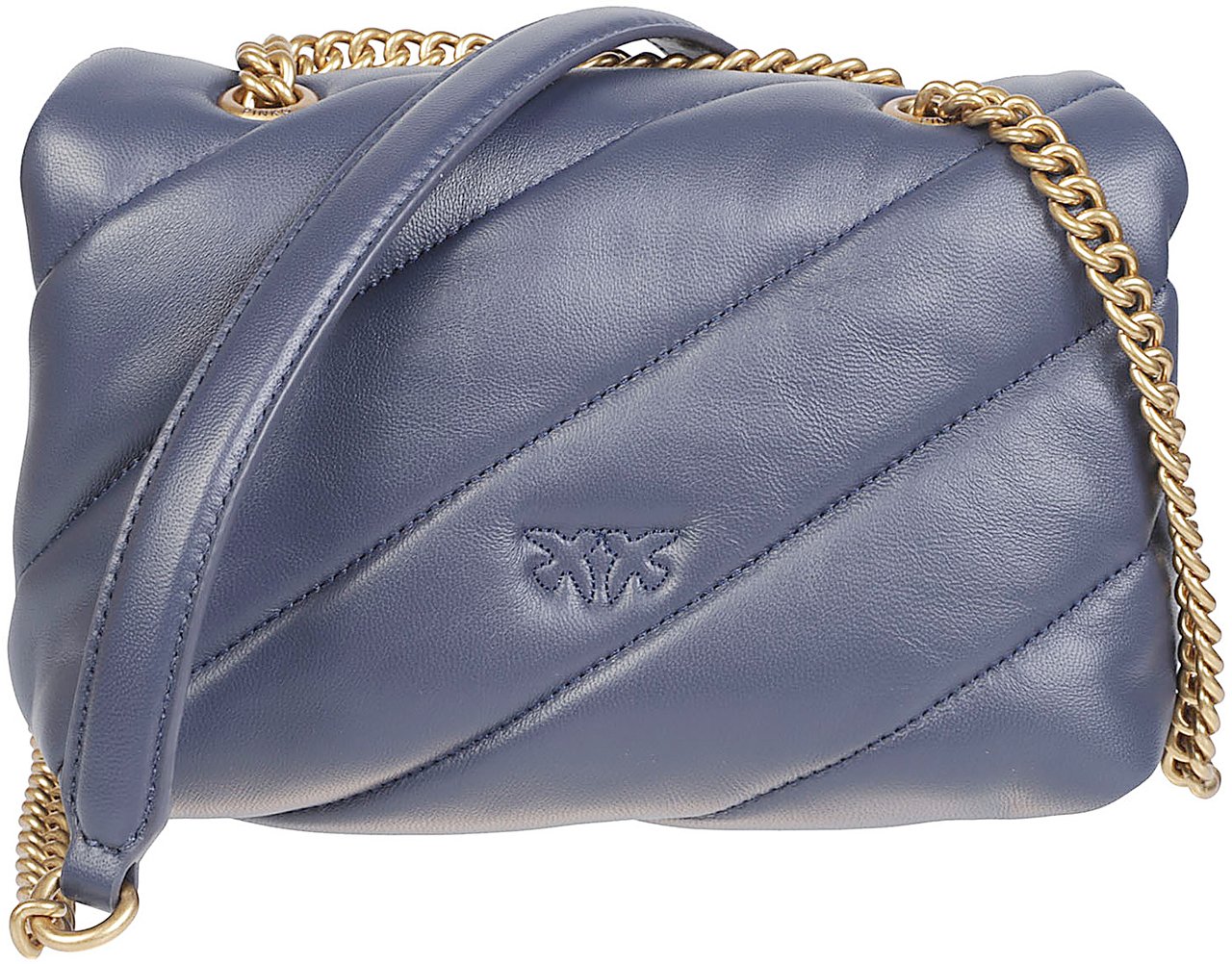 Pinko Love Mini Puff Maxi Quilt Bag Yellow & Orange Geel