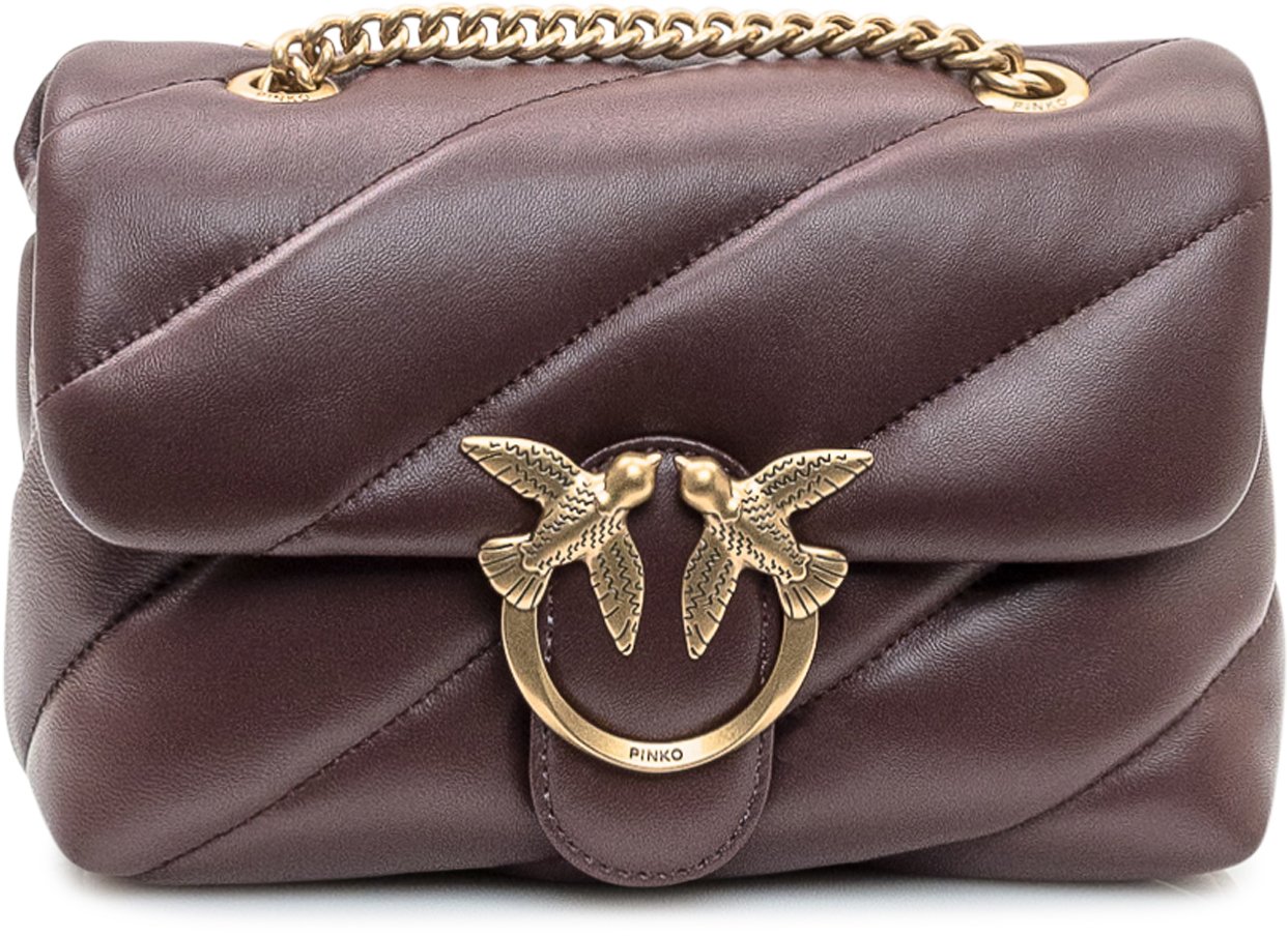 Pinko Borsa Bordeaux Love One Soft Pinko Bruin