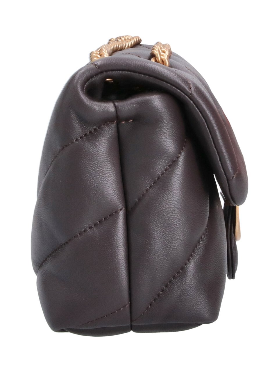 Pinko Mini Shoulder Bag with Quilted Padded Design Bruin