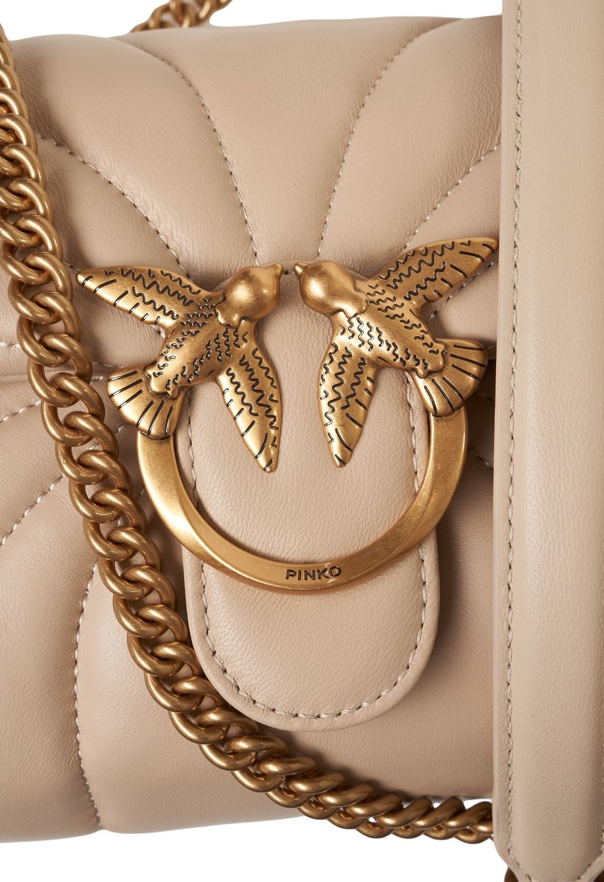 Pinko Shoulder bag 'Love Bag Puff' Beige