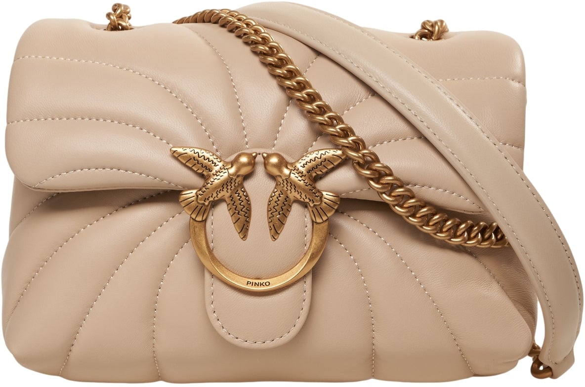 Pinko Shoulder bag 'Love Bag Puff' Beige