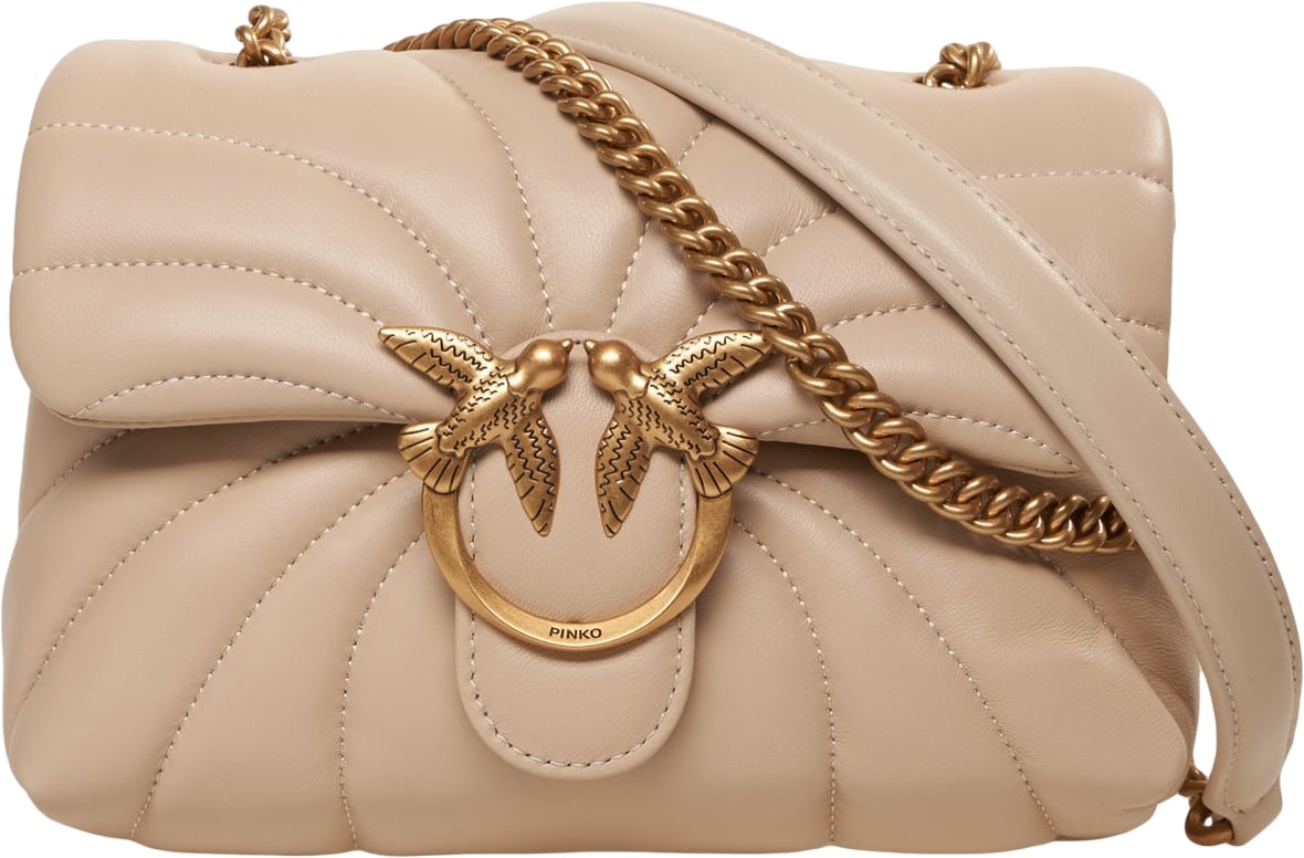 Pinko Shoulder bag 'Love Bag Puff' Beige