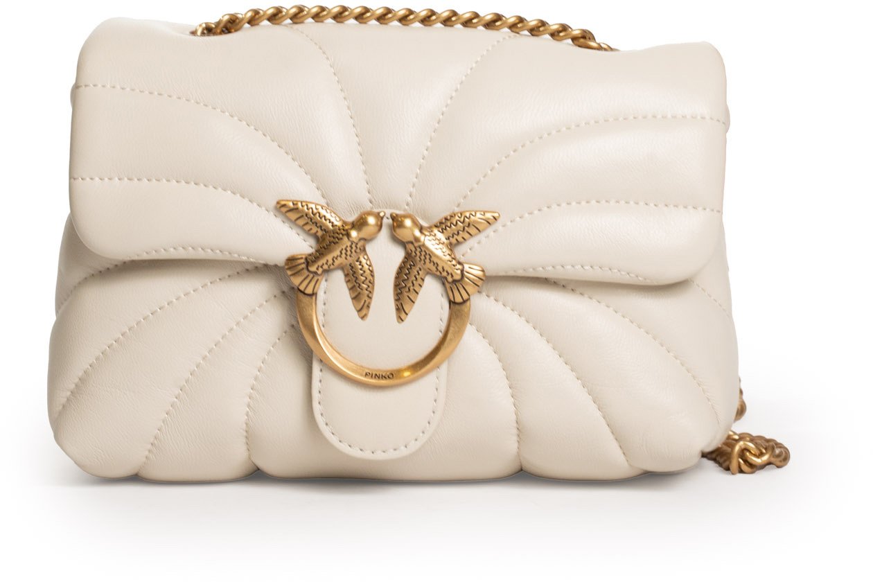 Pinko Bags Bianco Setaantique Gold Goud