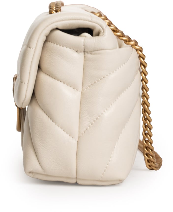 Pinko Bags Bianco Setaantique Gold Goud