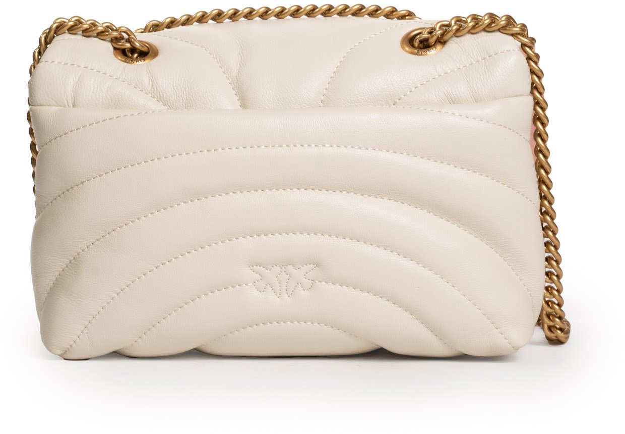 Pinko Bags Bianco Setaantique Gold Goud