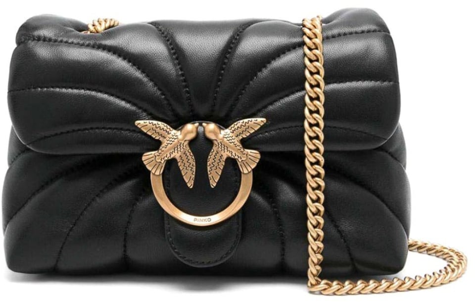 Pinko Bags Neroantique Gold Goud