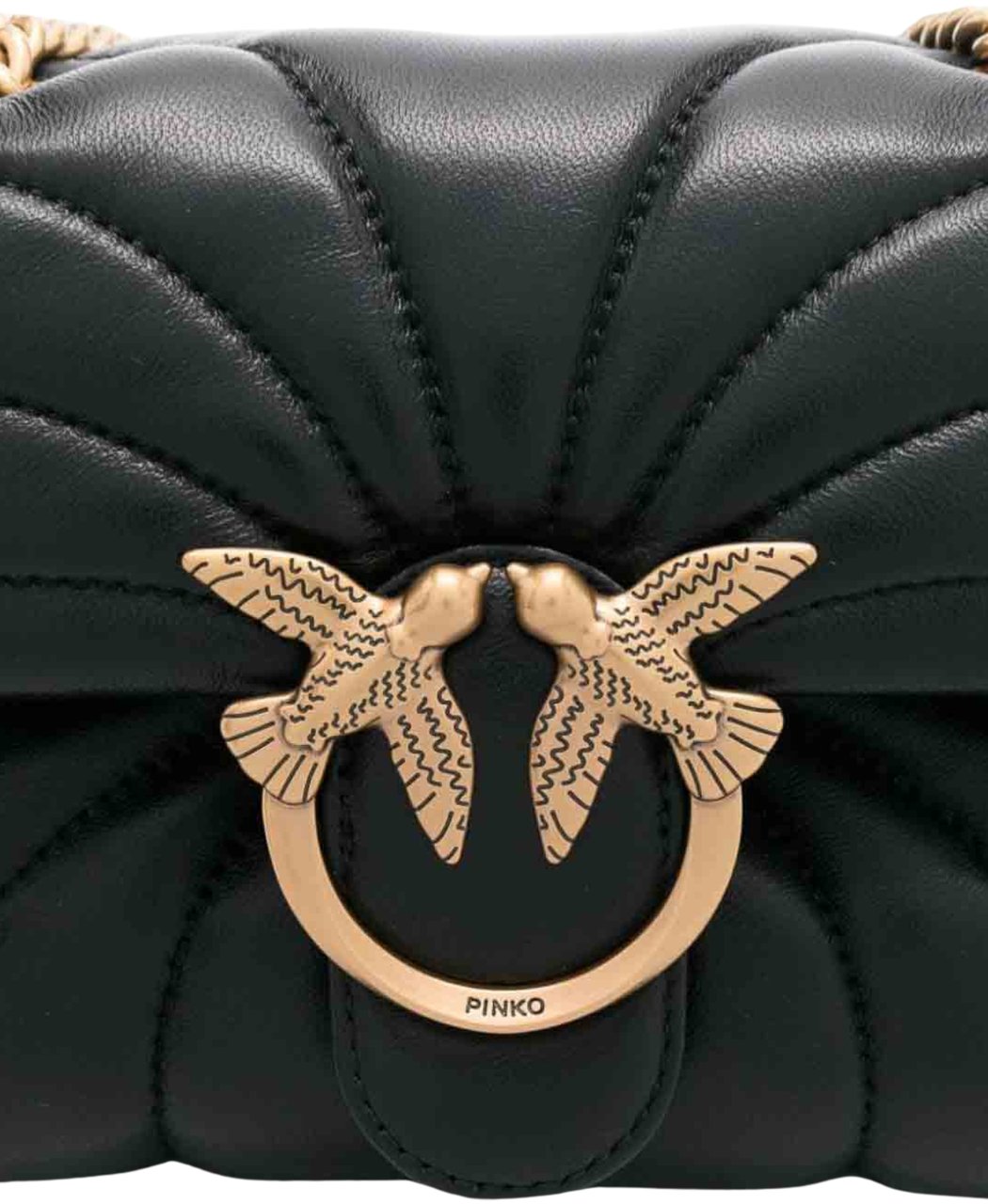 Pinko Bags Neroantique Gold Goud