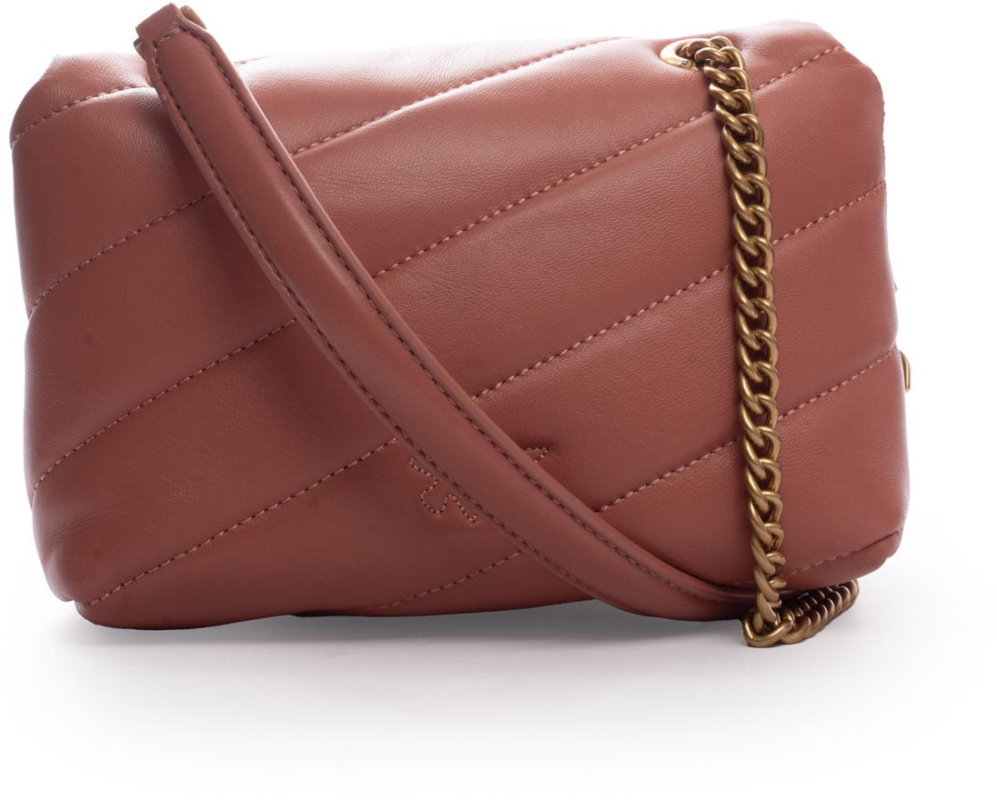 Pinko Bags Marrone Aragonaantique Gold Bruin