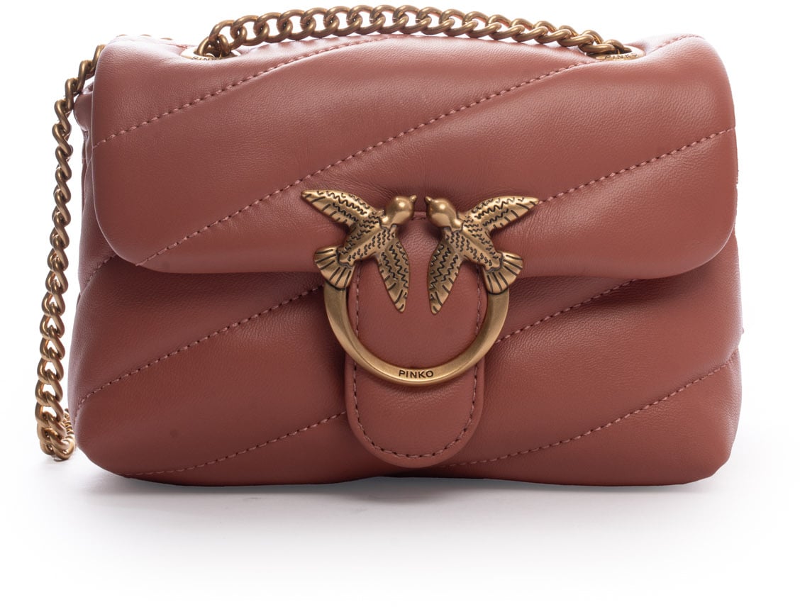 Pinko Bags Marrone Aragonaantique Gold Bruin