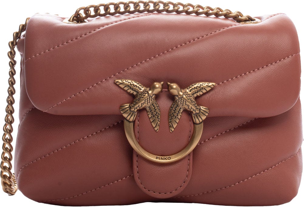 Pinko Bags Marrone Aragonaantique Gold Bruin