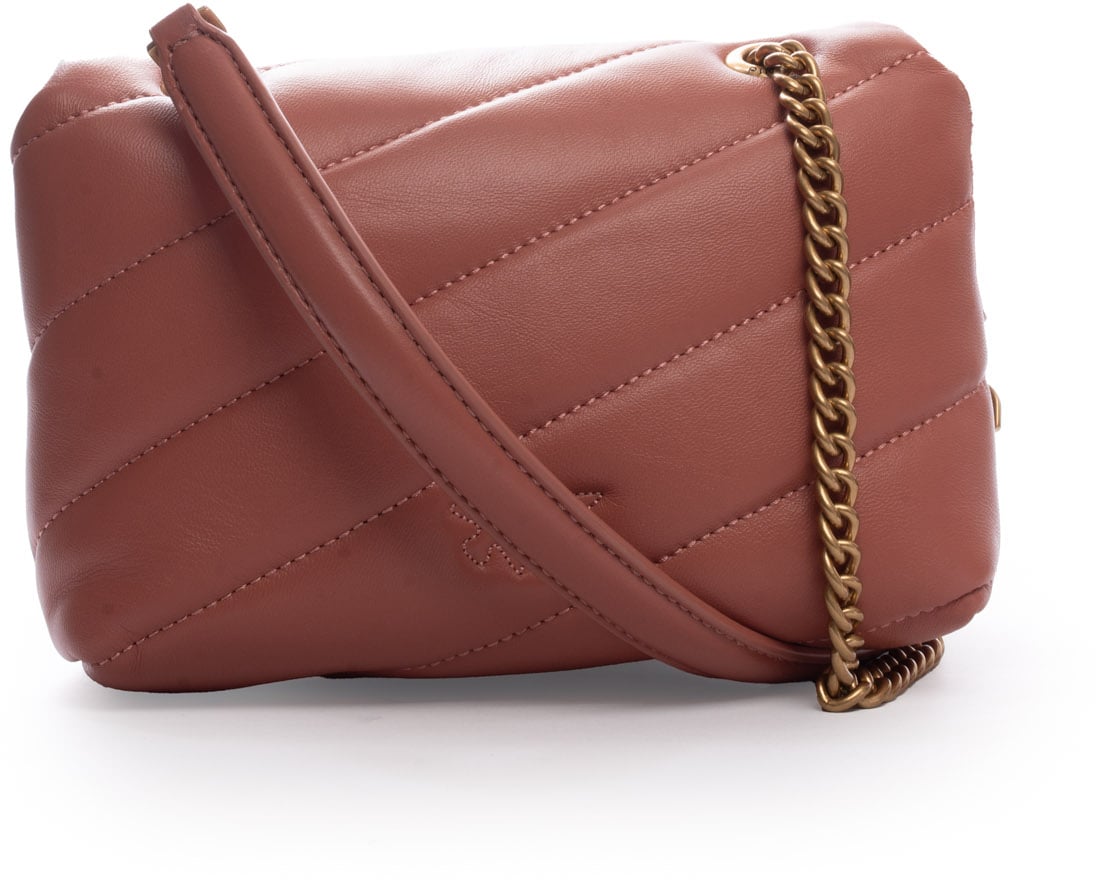 Pinko Bags Marrone Aragonaantique Gold Bruin