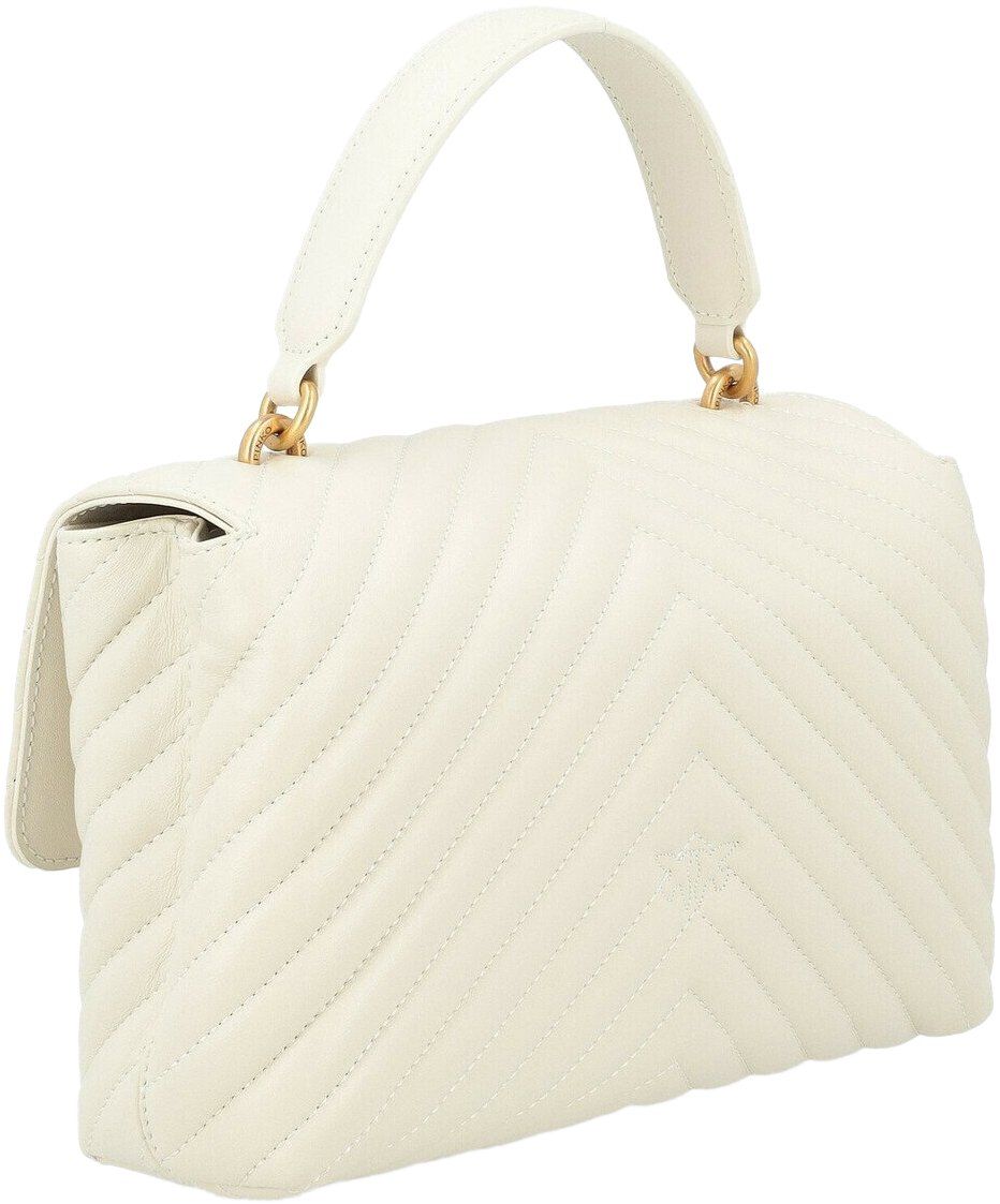 Pinko Bags Bianco Setaantique Gold Goud