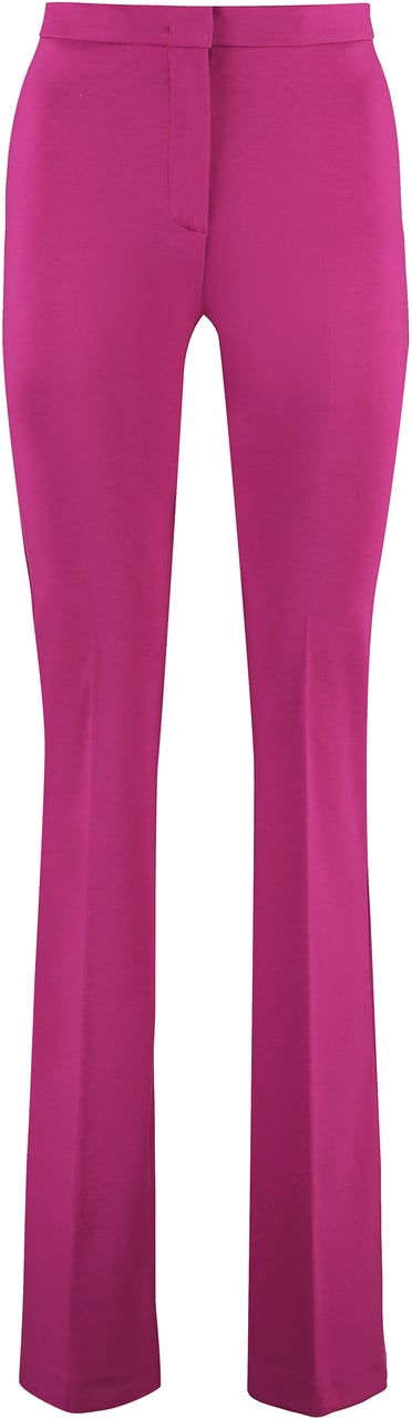 Pinko Hulka flared viscose trousers Paars