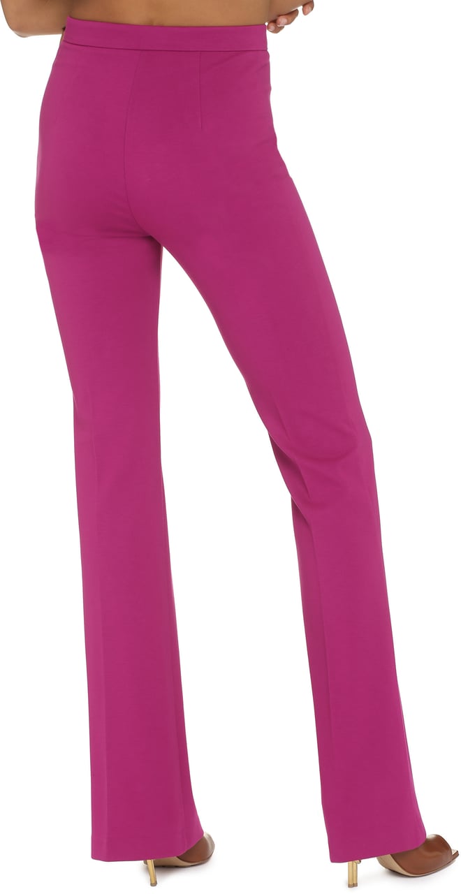 Pinko Hulka flared viscose trousers Paars
