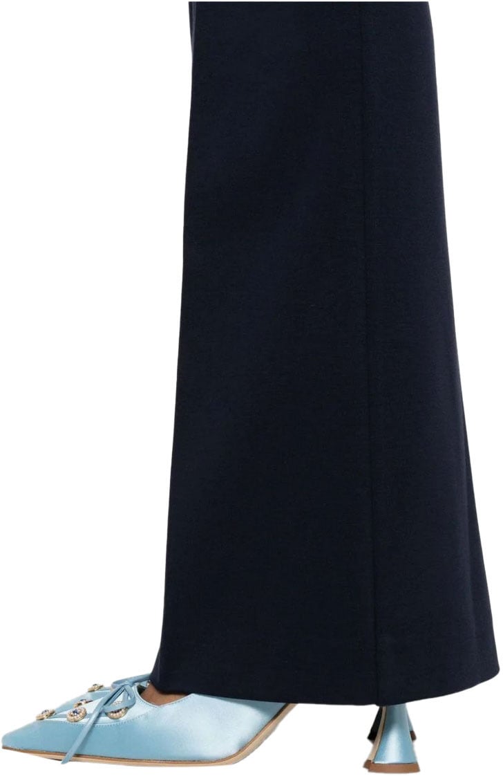 Pinko Trousers Blue Blauw