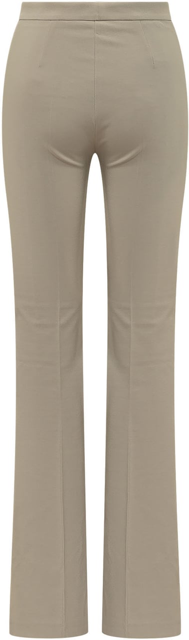 Pinko Hulka Pantaloni Bootcut con Piega Taupe