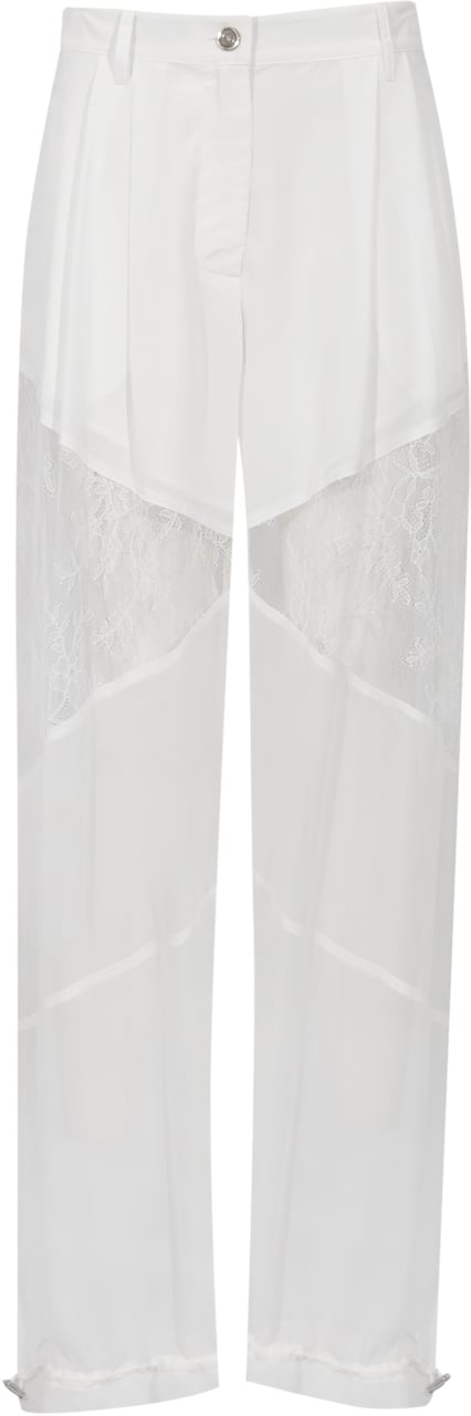 Pinko Trousers Bianco-Biancaneve Wit