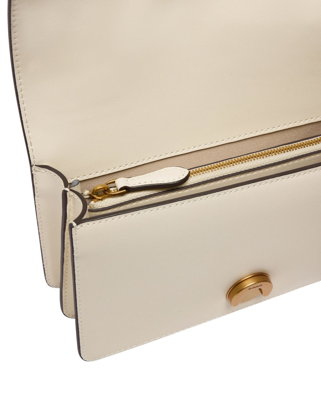 Pinko Love One Mini Bianco Seta e Oro Wit