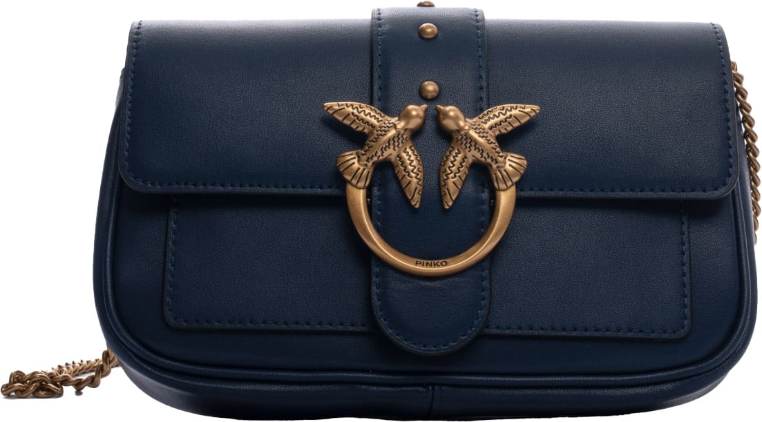 Pinko Bags Blu Indaco Ombrosoantique Gol Divers