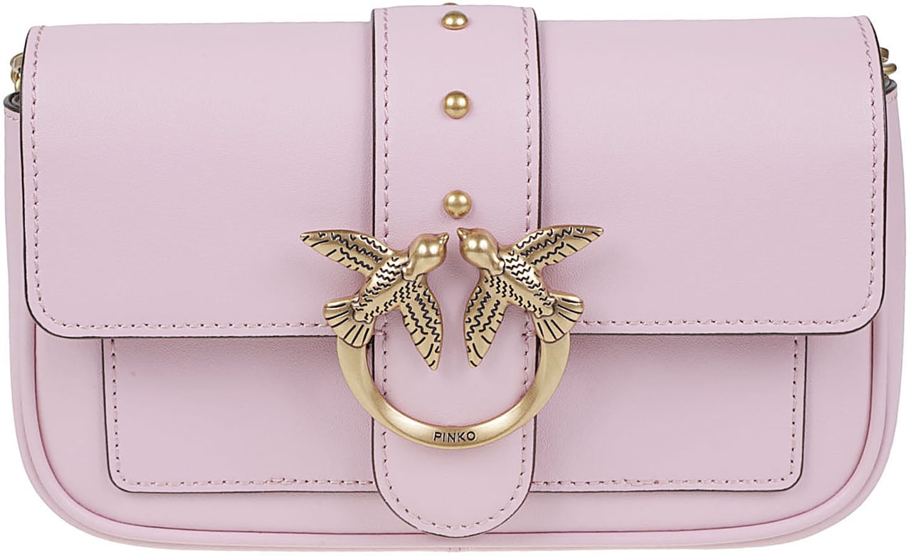 Pinko Love One Pocket Simply Bag Pink Roze