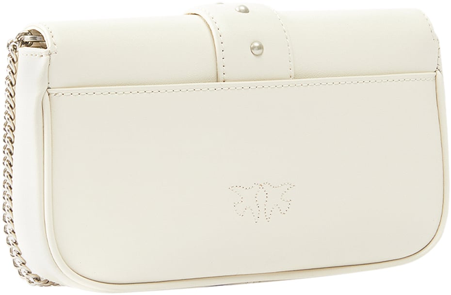 Pinko Bags Bianco Setaold Silver Zilver