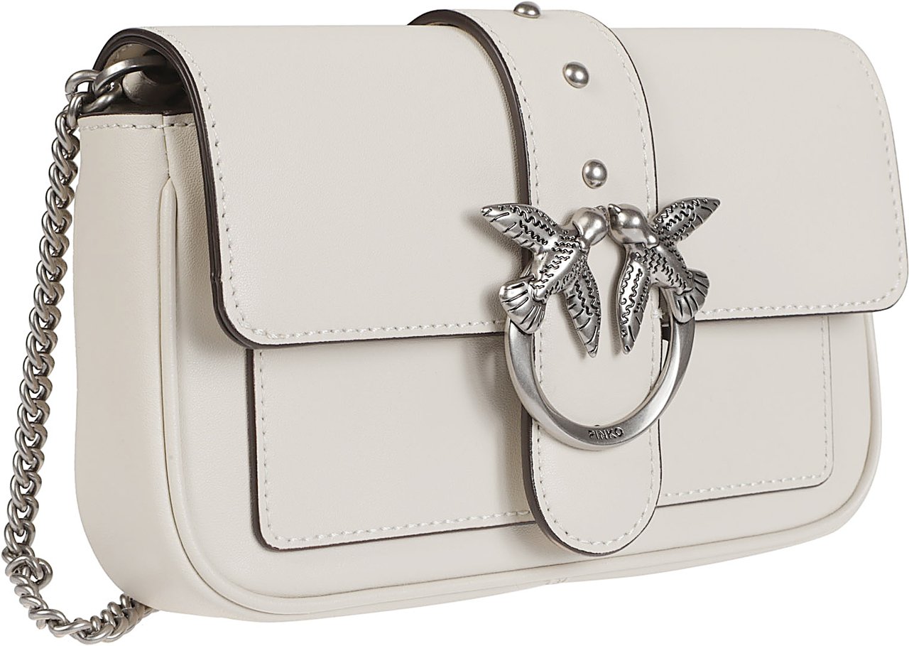 Pinko Love One Pocket Simply Bag White Wit