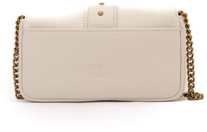 Pinko Bags Bianco Setaantique Gold Goud