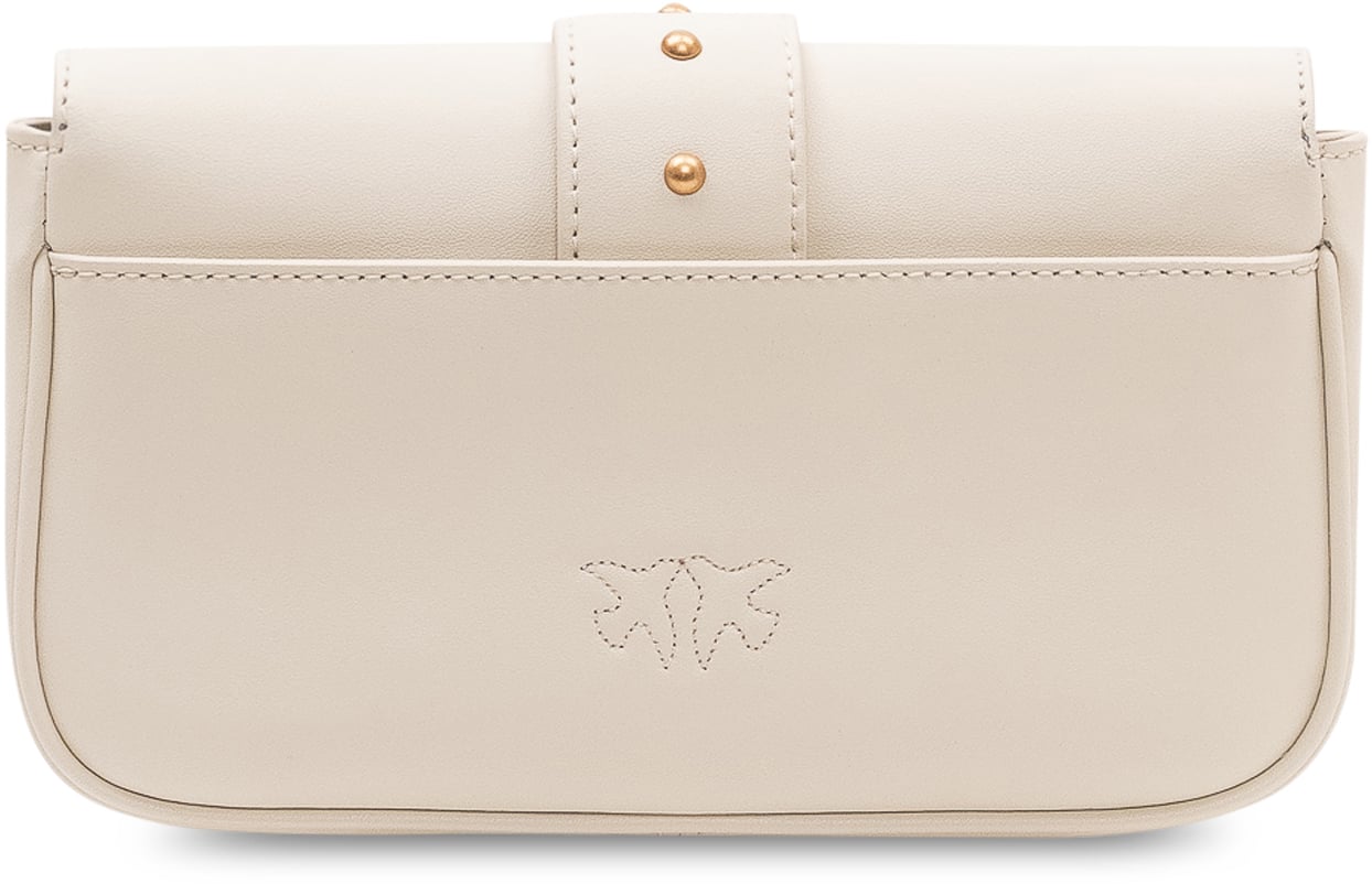 Pinko Borsa Love One Pocket con Patta e Tasca Frontale Wit