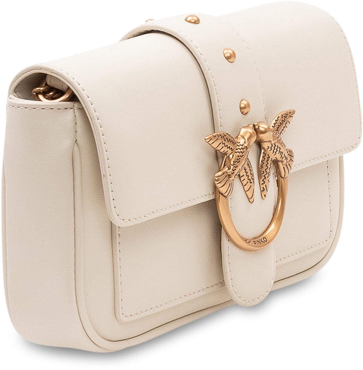 Pinko Borsa Love One Pocket con Patta e Tasca Frontale Wit