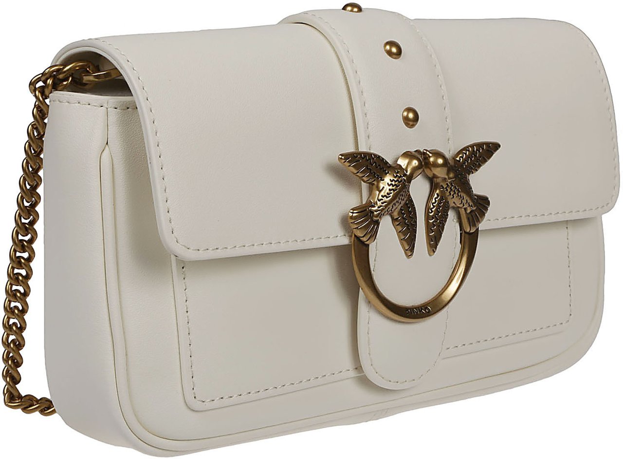 Pinko Love One Pocket Simply Bag White Wit