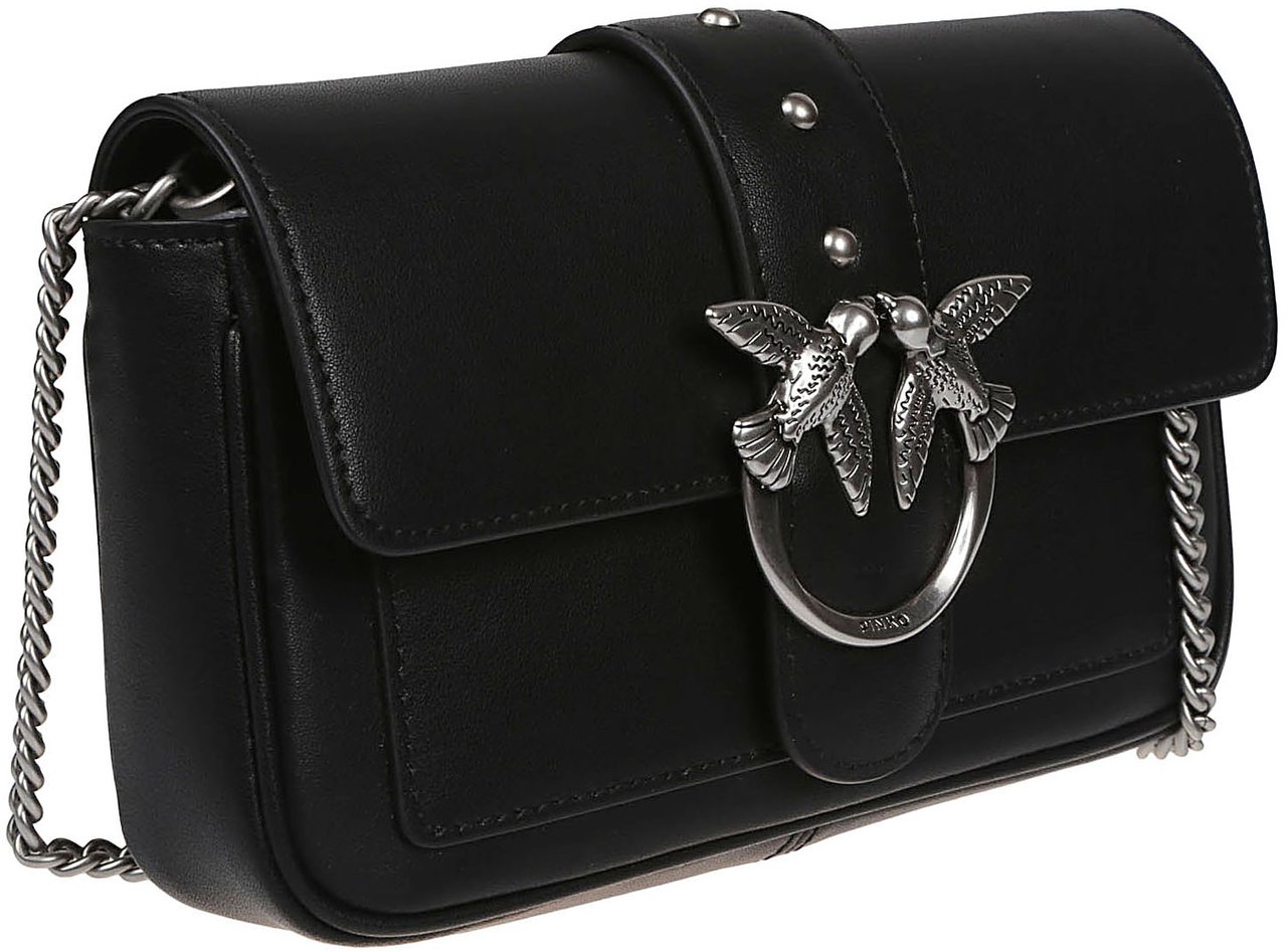 Pinko Love One Pocket Simply Bag Black Zwart