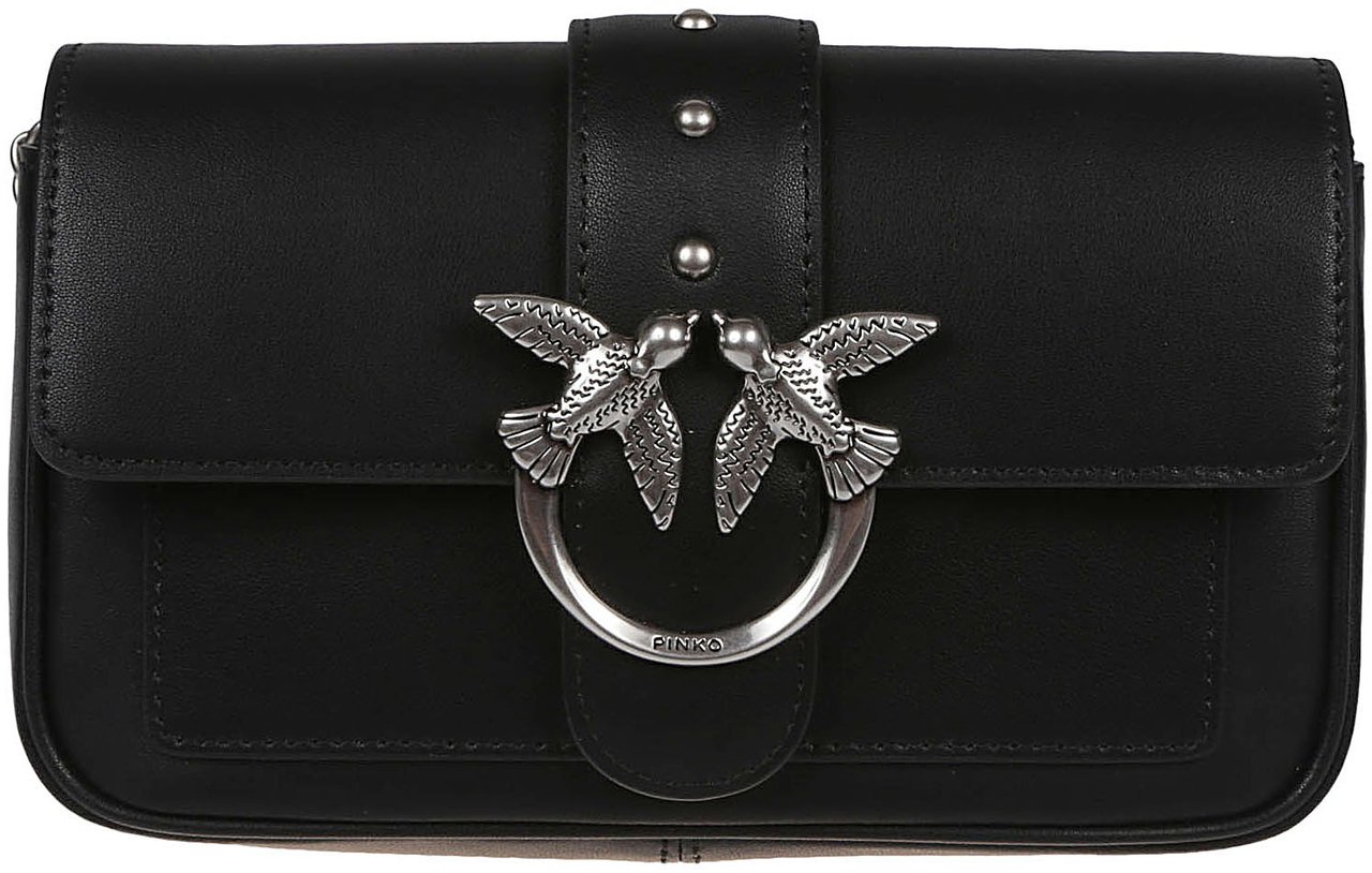 Pinko Love One Pocket Simply Bag Black Zwart