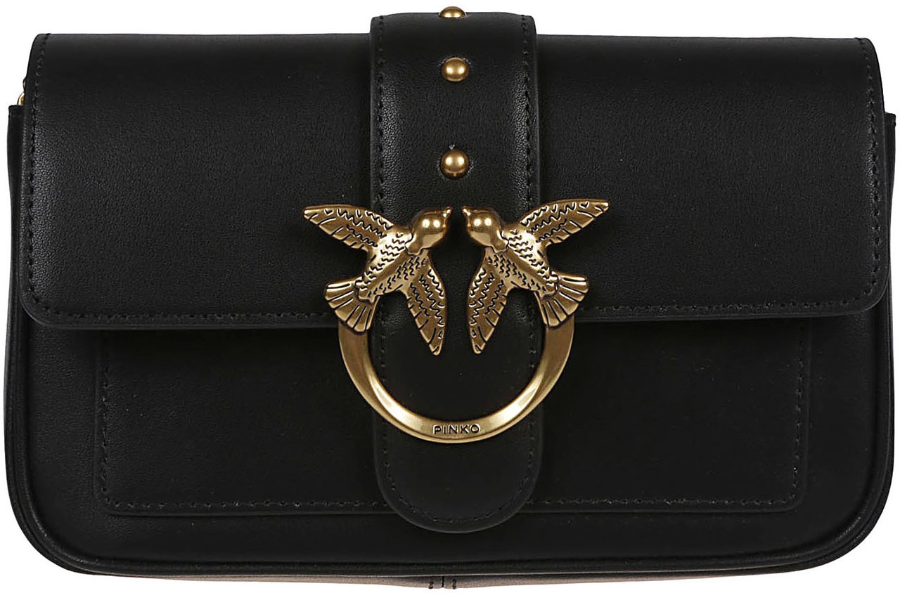 Pinko Love One Pocket Simply Bag Black Zwart
