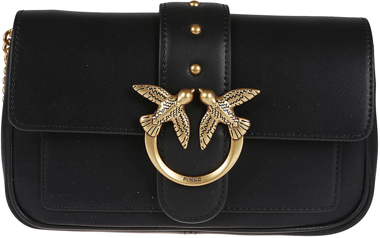 Pinko Love One Pocket Simply Bag Black Zwart