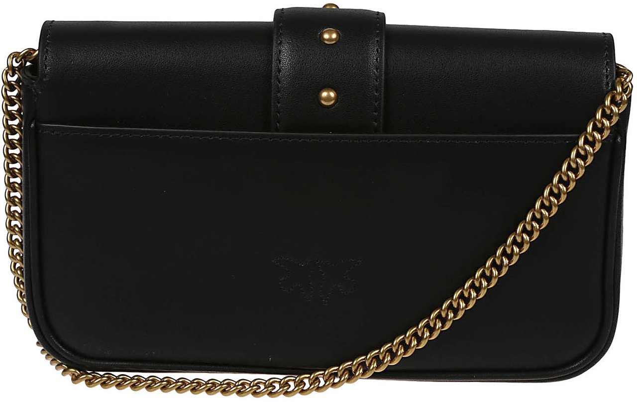 Pinko Love One Pocket Simply Bag Black Zwart