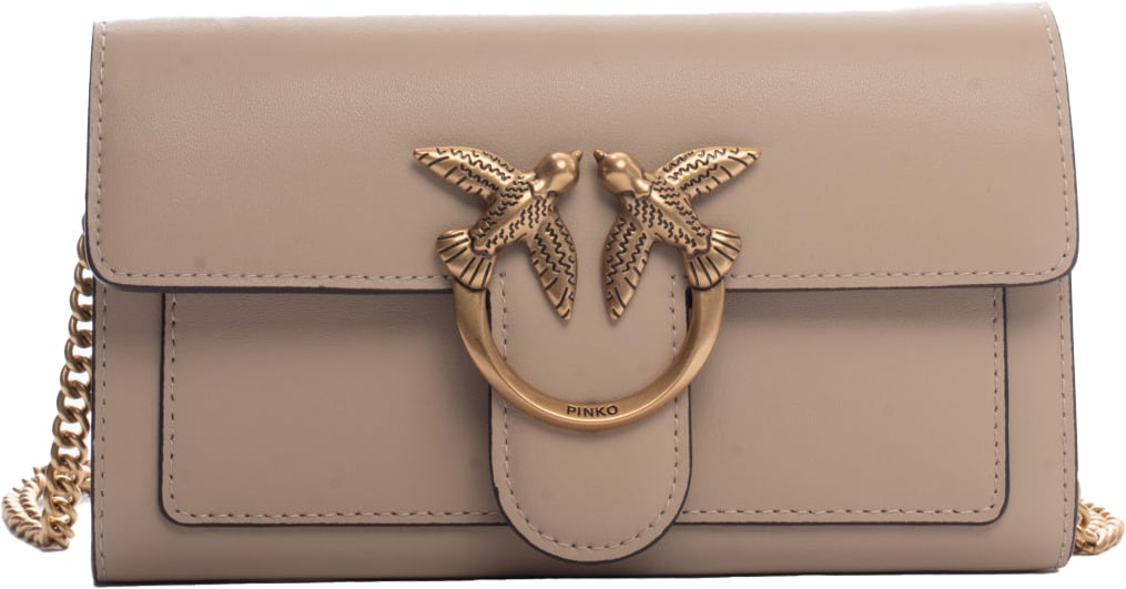 Pinko Bags Beigegrigio Fumoantique Gold Beige