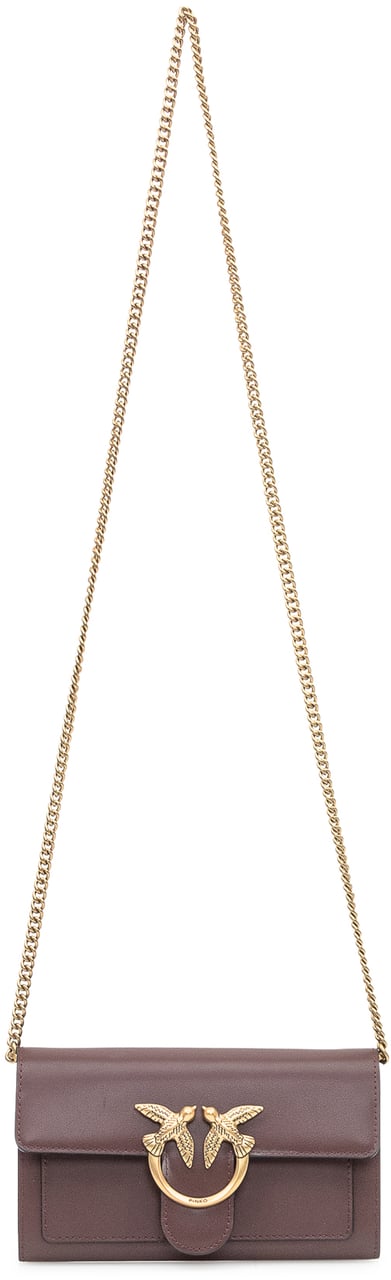 Pinko Portafoglio Bordeaux Con Logo Love Birds Pinko Bruin